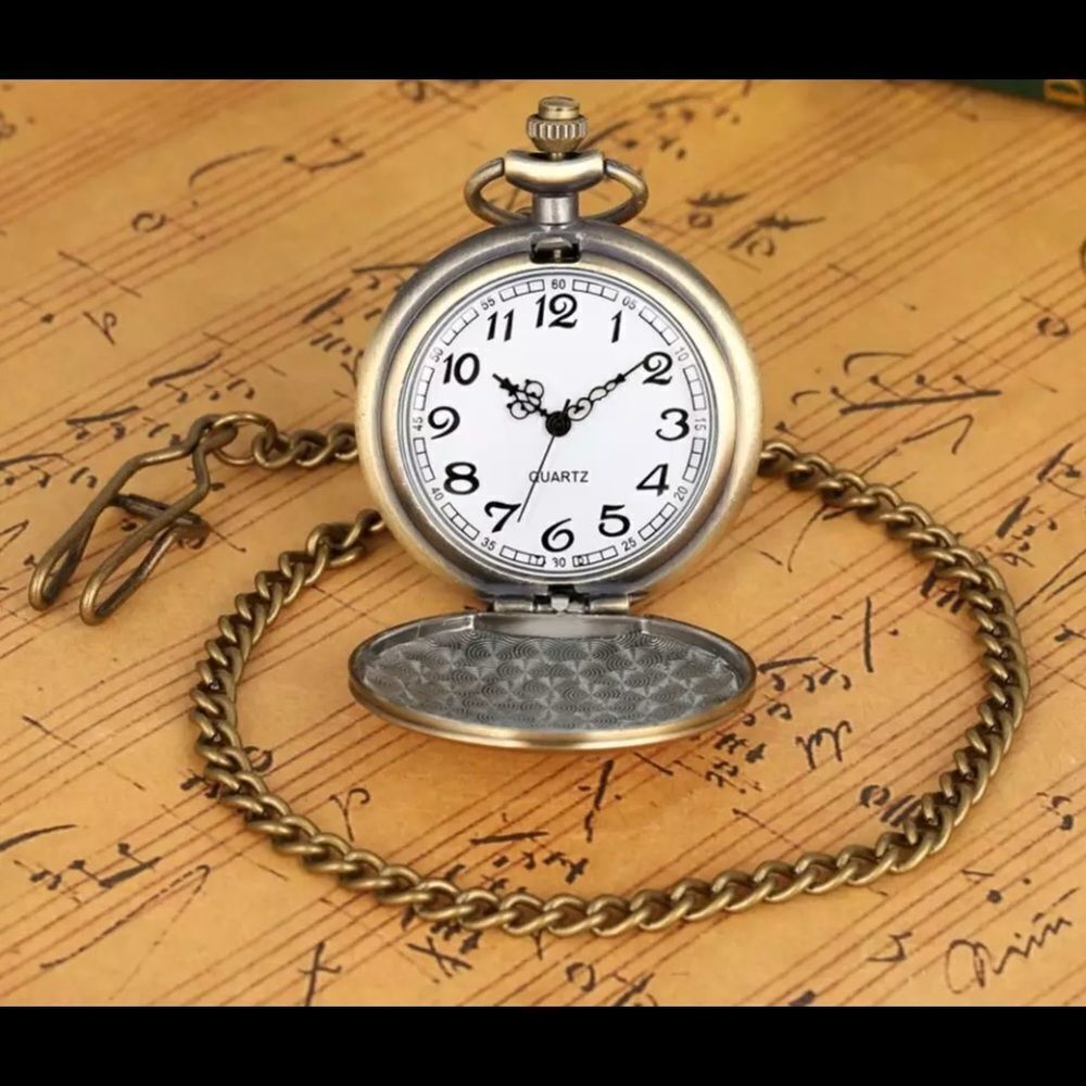 Bronze Fire Department Quartz Pocket Watch‎ - Picture 3 of 5